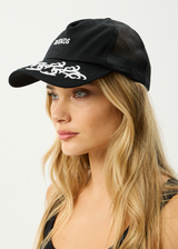 AFENDS Mens My Tribe - Trucker Cap - Black - Afends mens my tribe   trucker cap   black
