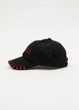 AFENDS Mens Spinal - Six Panel Cap - Black - Afends mens spinal   six panel cap   black