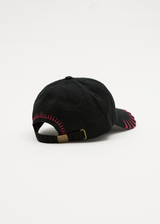 AFENDS Mens Spinal - Six Panel Cap - Black - Afends mens spinal   six panel cap   black