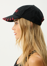 AFENDS Mens Spinal - Six Panel Cap - Black - Afends mens spinal   six panel cap   black