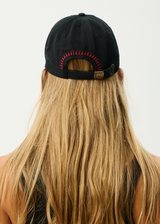 AFENDS Mens Spinal - Six Panel Cap - Black - Afends mens spinal   six panel cap   black