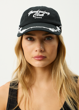 AFENDS Womens Thorn Bound - Panelled Cap - Black - Afends womens thorn bound   panelled cap   black