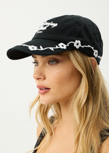 AFENDS Womens Thorn Bound - Panelled Cap - Black - Afends womens thorn bound   panelled cap   black