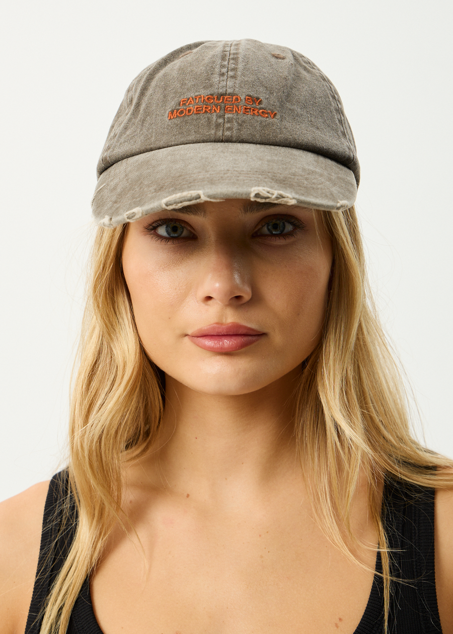 AFENDS Womens Fatigued - Panelled Cap - Coffee