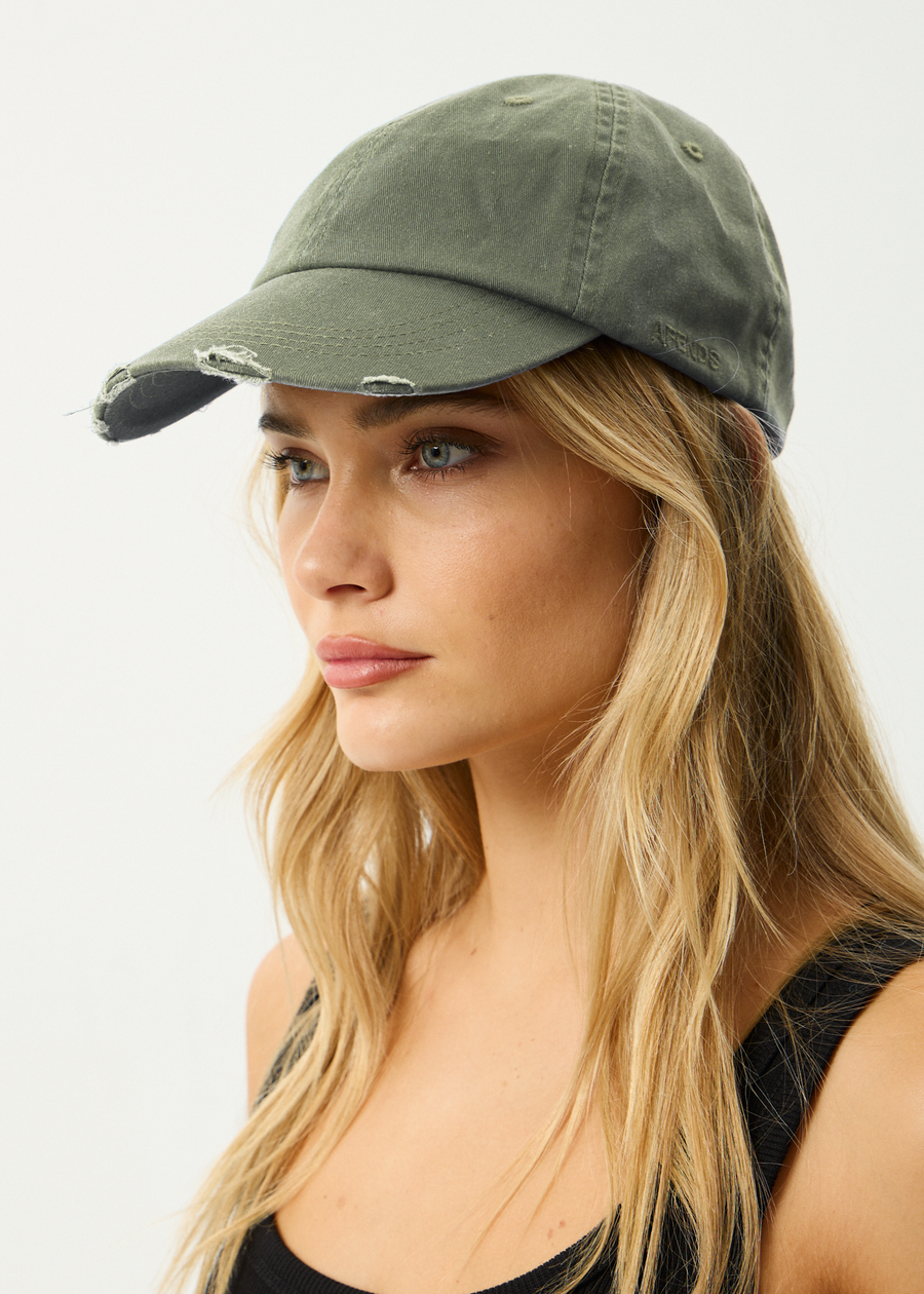 AFENDS Mens Genesis - Six Panel Cap - Washed Sycamore