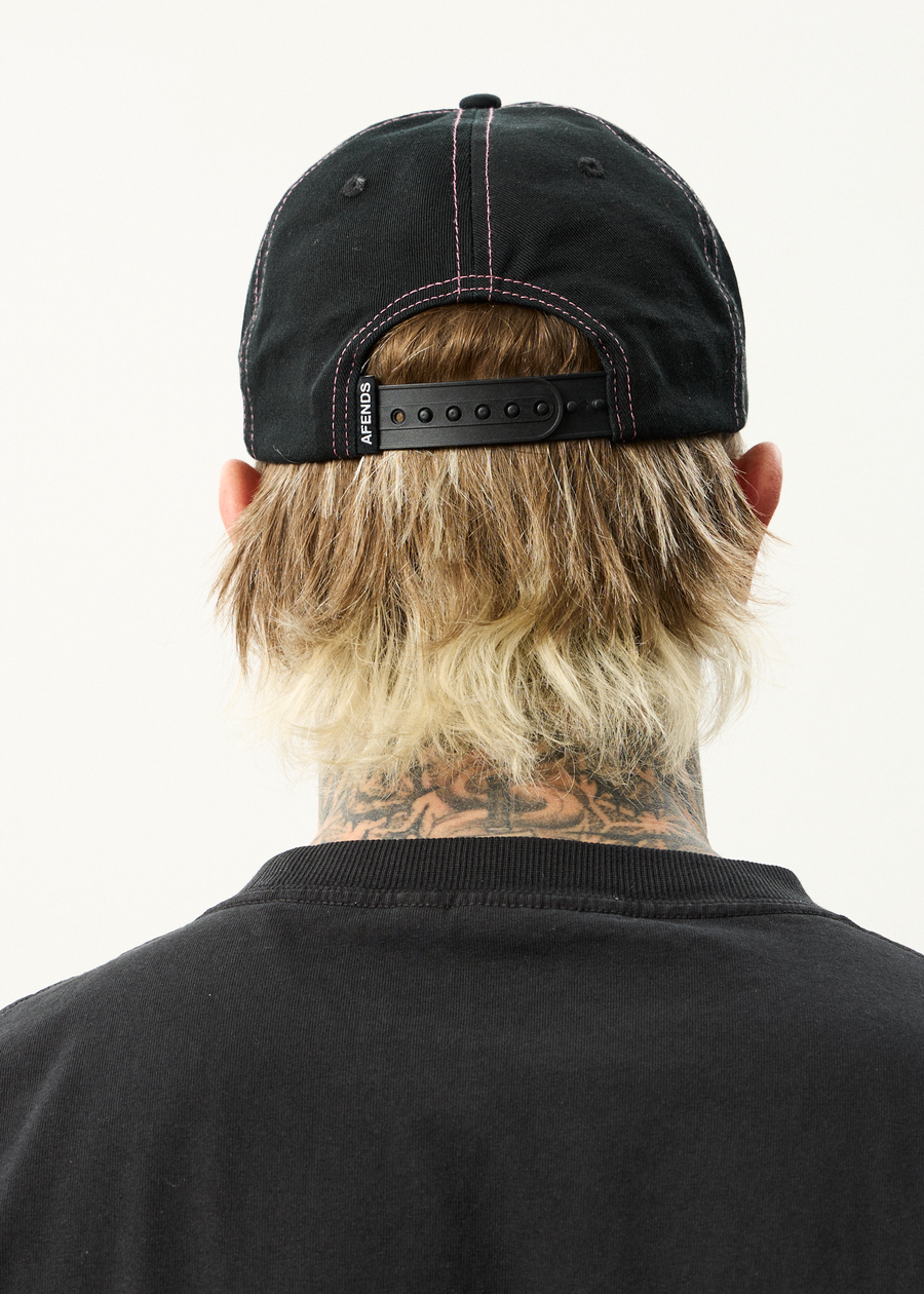 AFENDS Mens Heavy Petal - Five Panel Cap - Black
