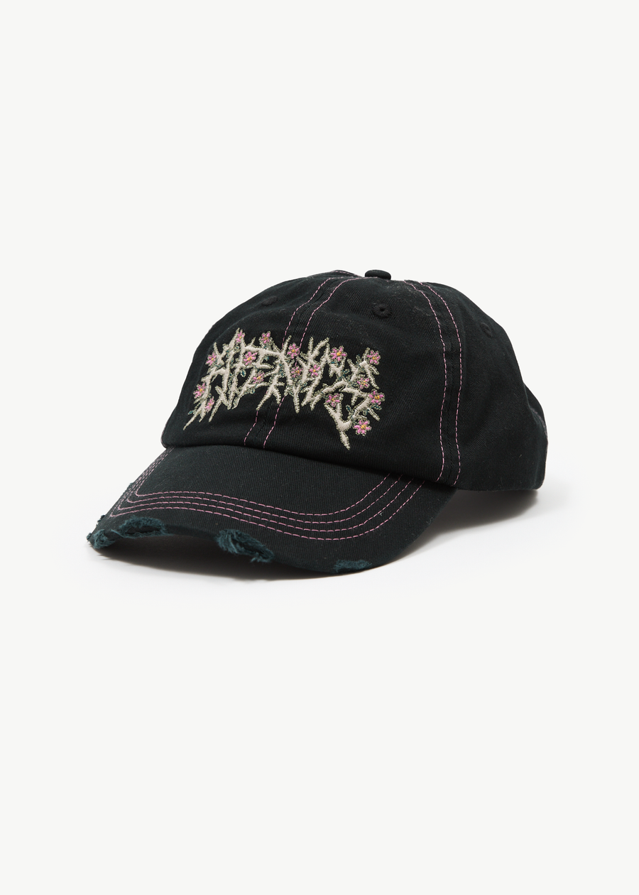 AFENDS Mens Heavy Petal - Five Panel Cap - Black