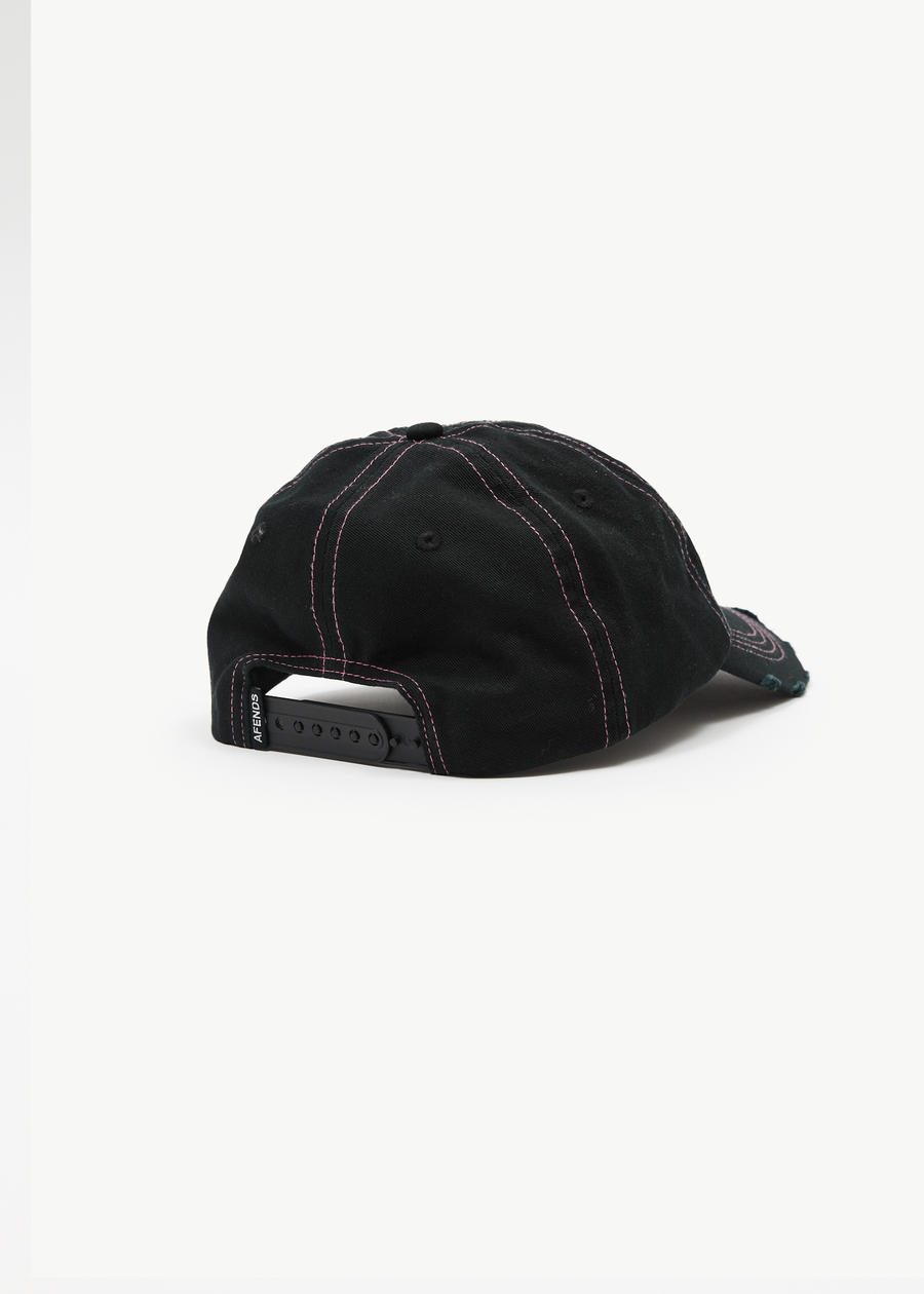 AFENDS Mens Heavy Petal - Five Panel Cap - Black
