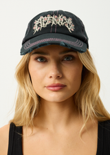 AFENDS Mens Heavy Petal - Five Panel Cap - Black - Afends mens heavy petal   five panel cap   black