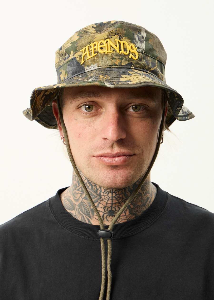 AFENDS Mens Find Me - Boonie Bucket Hat - Find Me