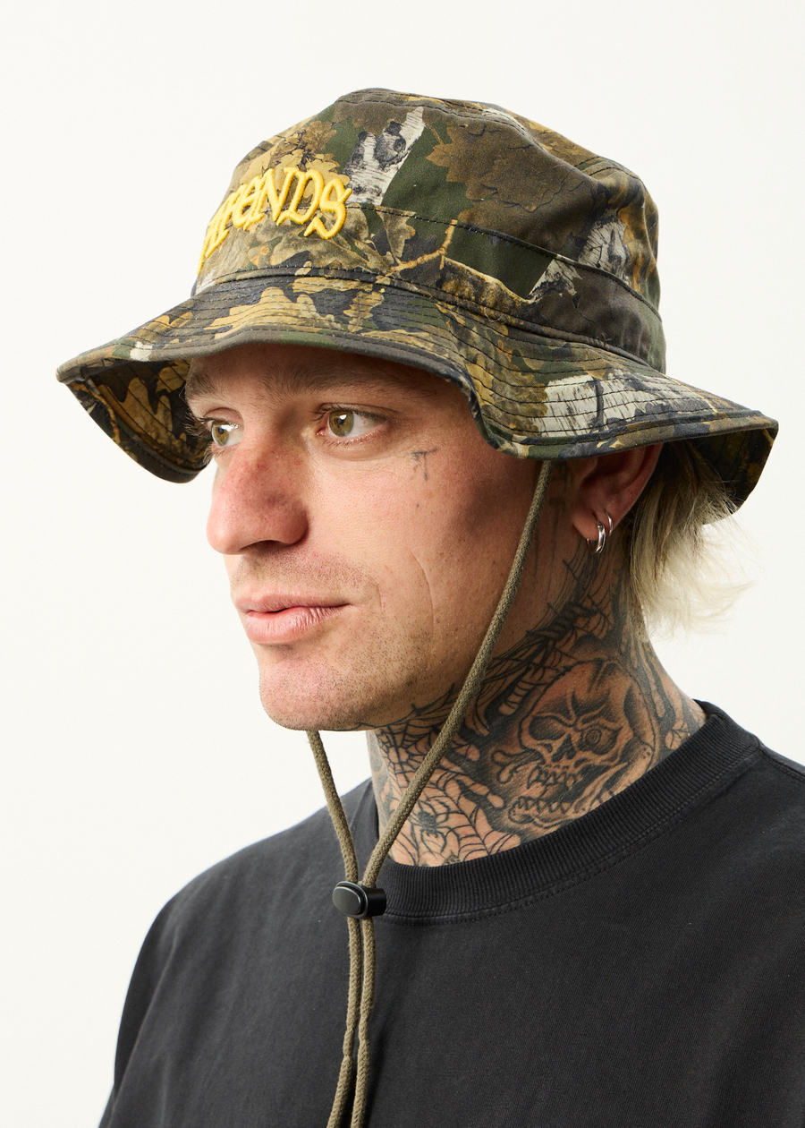 AFENDS Mens Find Me - Boonie Bucket Hat - Find Me