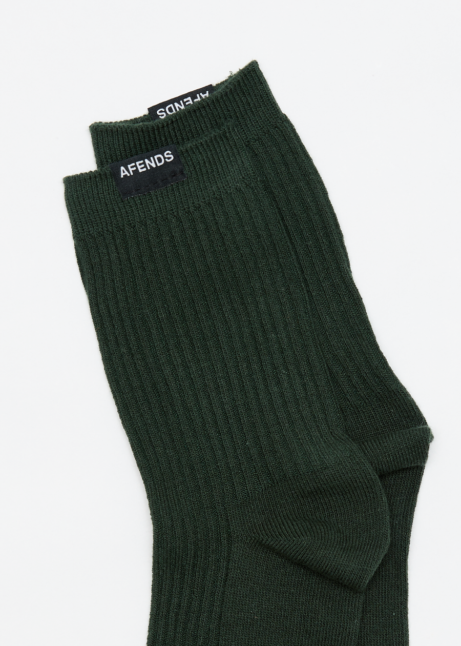 AFENDS Womens Lonnie - Socks Two Pack - Hunter Green