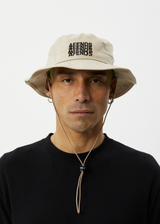 AFENDS Mens Limits - Bucket Hat - Dark Ecru - Afends mens limits   bucket hat   dark ecru 