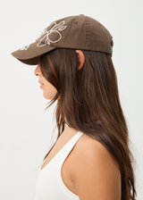 AFENDS Womens Tranquil - Panelled Cap - Coffee - Afends womens tranquil   panelled cap   coffee
