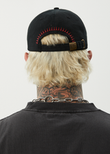 AFENDS Mens Spinal - Six Panel Cap - Black - Afends mens spinal   six panel cap   black