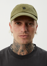 AFENDS Mens Core - Six Panel Cap - Military - Afends mens core   six panel cap   military