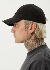 AFENDS Womens Bloom - Panelled Cap - Black / Tan - Afends womens bloom   panelled cap   black / tan