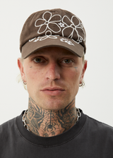 AFENDS Womens Tranquil - Panelled Cap - Coffee - Afends womens tranquil   panelled cap   coffee