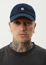 AFENDS Mens Core - Six Panel Cap - Navy - Afends mens core   six panel cap   navy