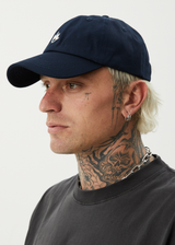 AFENDS Mens Core - Six Panel Cap - Navy - Afends mens core   six panel cap   navy
