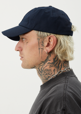 AFENDS Mens Core - Six Panel Cap - Navy - Afends mens core   six panel cap   navy