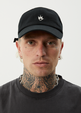 AFENDS Mens Core - Six Panel Cap - Stone Black - Afends mens core   six panel cap   stone black