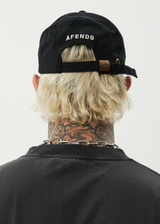 AFENDS Mens Core - Six Panel Cap - Stone Black - Afends mens core   six panel cap   stone black