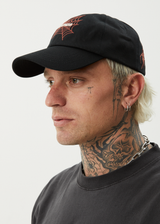 AFENDS Mens Webhead - Six Panel Cap - Black - Afends mens webhead   six panel cap   black