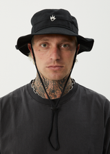 AFENDS Mens Flame - Bucket Hat - Black - Afends mens flame   bucket hat   black