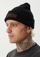 AFENDS Mens Ember - Beanie - Black - Afends mens ember   beanie   black