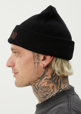 AFENDS Mens Ember - Beanie - Black - Afends mens ember   beanie   black