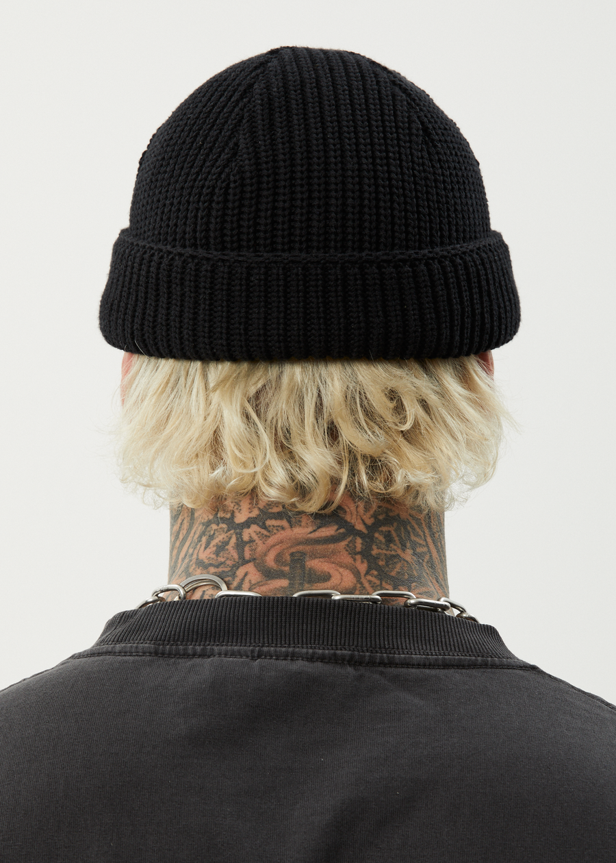 AFENDS Mens Thc - Wharfie Beanie - Black