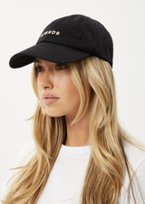 AFENDS Womens Daylight - Panelled Cap - Stone Black - Afends womens daylight   panelled cap   stone black