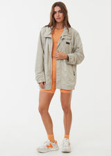 AFENDS Unisex Anthology - Unisex Nylon Anorak - Cement - Afends unisex anthology   unisex nylon anorak   cement 