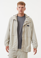 AFENDS Unisex Anthology - Unisex Nylon Anorak - Cement - Afends unisex anthology   unisex nylon anorak   cement 