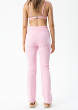 AFENDS Womens Rhye - Terry Pant - Powder Pink - Afends womens rhye   terry pant   powder pink