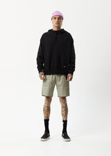 AFENDS Mens All Day - Relaxed Hoodie - Black - Afends mens all day   relaxed hoodie   black 