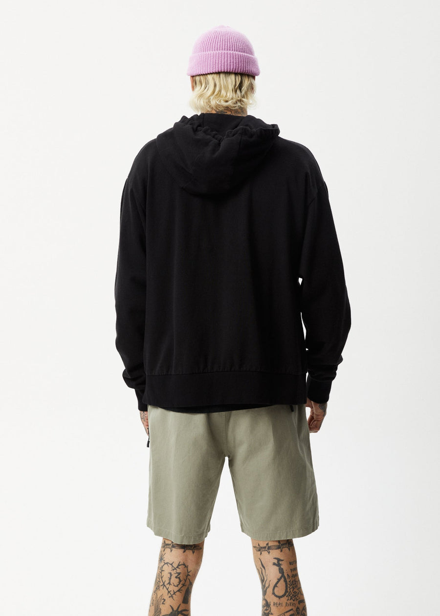 AFENDS Mens All Day - Relaxed Hoodie - Black 