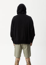 AFENDS Mens All Day - Relaxed Hoodie - Black - Afends mens all day   relaxed hoodie   black 