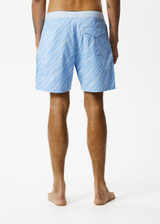AFENDS Mens Atmosphere - Fixed Waist Boardshort - Powder Blue - Afends mens atmosphere   fixed waist boardshort   powder blue