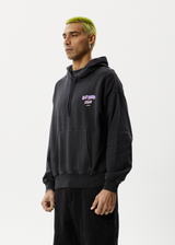 AFENDS Mens Beyond Life - Graphic Hoodie - Stone Black - Afends mens beyond life   graphic hoodie   stone black 