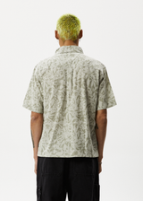 AFENDS Mens Bouquet - Short Sleeve Shirt - Olive Floral - Afends mens bouquet   short sleeve shirt   olive floral 