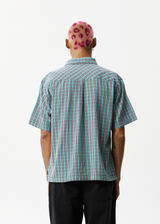 AFENDS Mens Checkers - Check Short Sleeve Shirt - Black - Afends mens checkers   check short sleeve shirt   black 