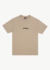 AFENDS Mens Vinyl - Retro Tee - Taupe - Afends mens vinyl   retro tee   taupe