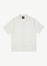 AFENDS Mens Daily - Cuban Short Sleeve Shirt - White - Afends mens daily   cuban short sleeve shirt   white
