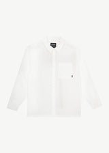 AFENDS Mens Everyday - Long Sleeve Shirt - White - Afends mens everyday   long sleeve shirt   white 