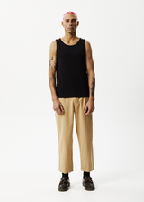 AFENDS Mens Mixed Business - Suit Pant - Tan - Afends mens mixed business   suit pant   tan