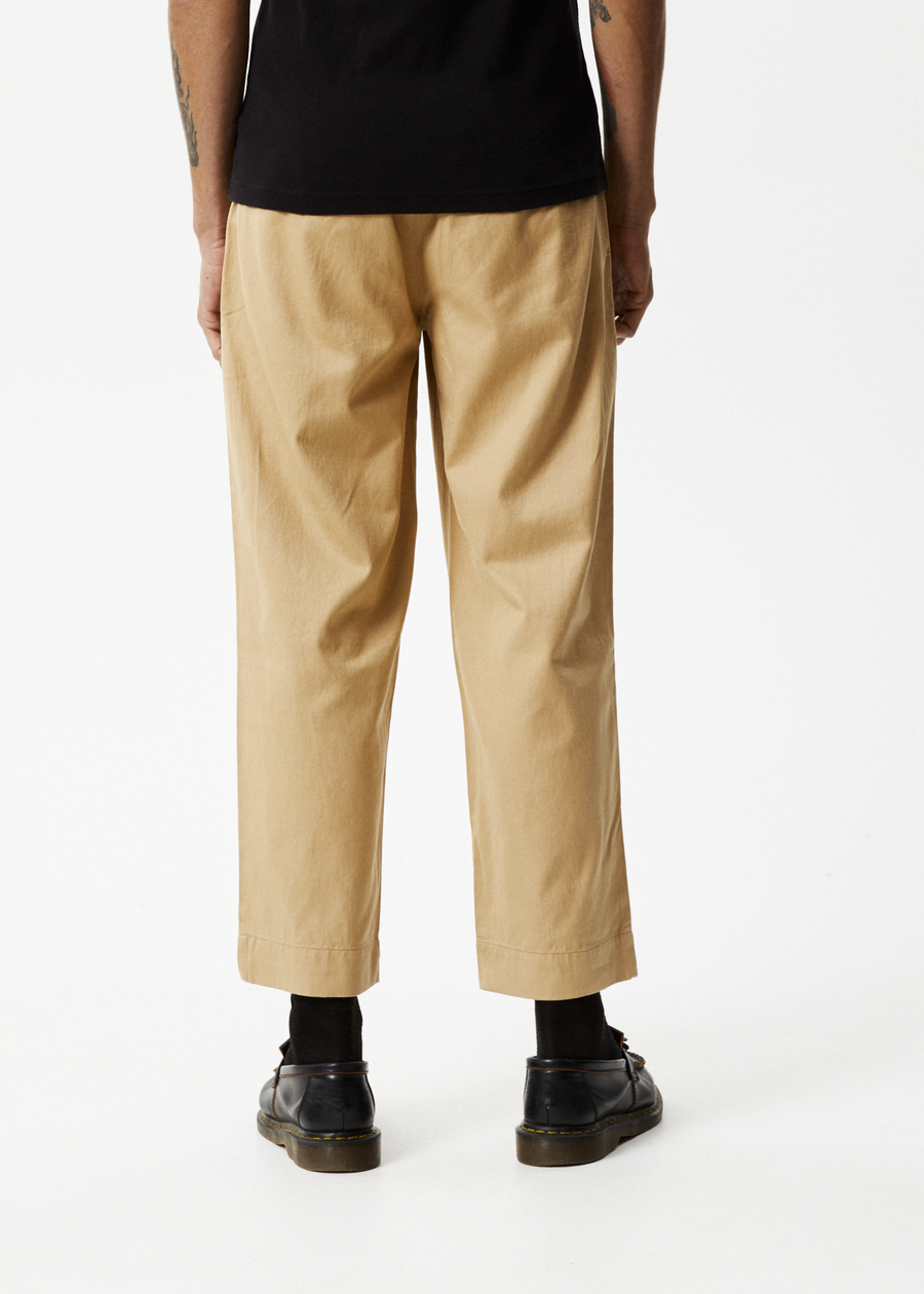AFENDS Mens Mixed Business - Suit Pant - Tan