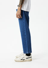 AFENDS Mens Ninety Twos - Denim Relaxed Jean - Authentic Blue - Afends mens ninety twos   denim relaxed jean   authentic blue