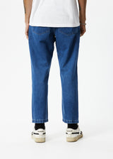 AFENDS Mens Ninety Twos - Denim Relaxed Jean - Authentic Blue - Afends mens ninety twos   denim relaxed jean   authentic blue